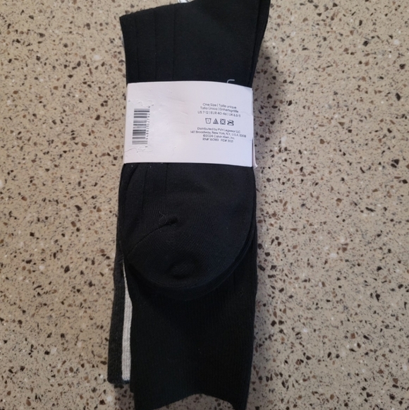 Calvin Klein Mens 4 Pairs Ribbed Lightweight Crew Trouser Dress Socks OSFM NWT - Picture 6 of 6